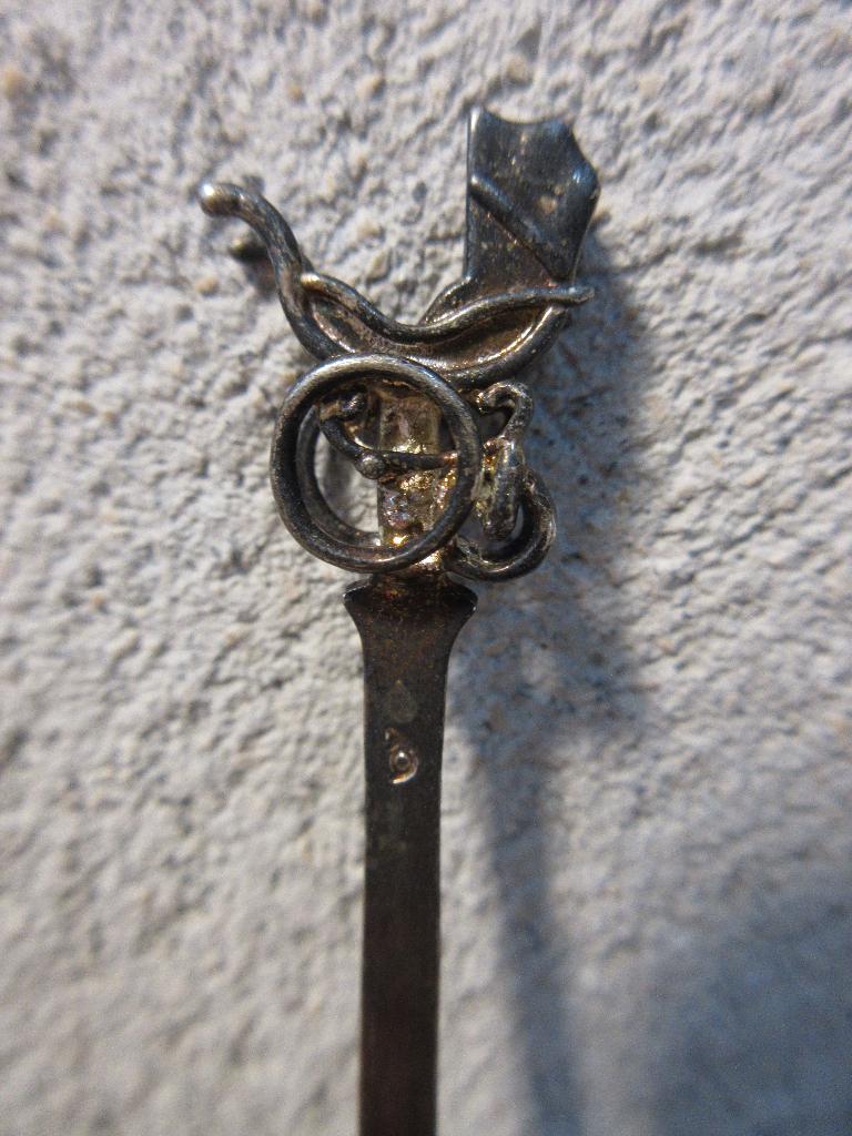 Theelepel met kinderwagen zilver of verzilverd, Ophalen of Verzenden