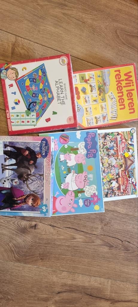 Diverse kinderspellen en puzzels, Kinderen en Baby's, Speelgoed | Kinderpuzzels, Ophalen, Gebruikt