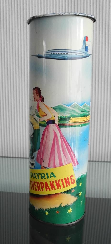 Patria biskwies reisverpakking, jaren 60., Verzamelen, Blikken, Ophalen of Verzenden, Gebruikt, Koek(jes)