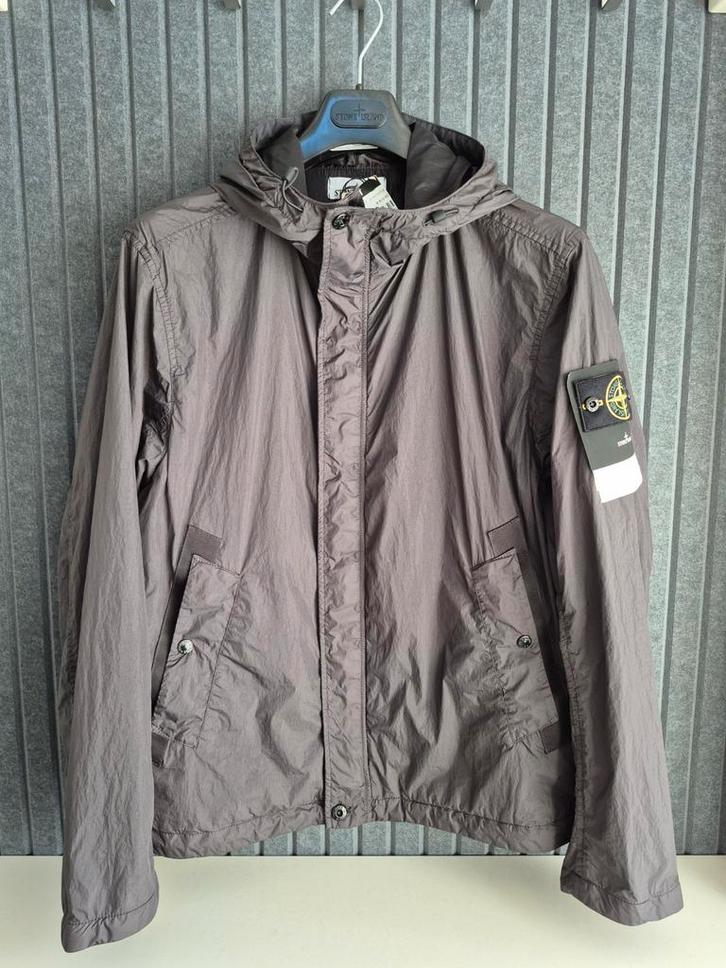 Stone Island Garment Dyed Crinkle Reps NY ( large ), Kleding | Heren, Jassen | Zomer, Nieuw, Maat 52/54 (L), Grijs, Ophalen of Verzenden