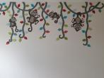 Aapjes muurdecoratie van mdf met bijpassend gordijn, Kinderen en Baby's, Kinderkamer | Inrichting en Decoratie, Ophalen, Wanddecoratie