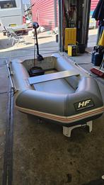 Nieuwstaat electrisch rubber bootje transport, Watersport en Boten, Ophalen, Zo goed als nieuw, Motorboot