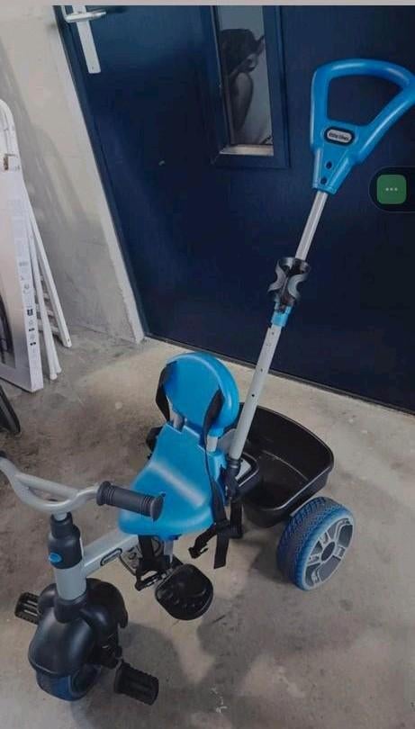 Stevige loopfiets/driewieler met duwstang - goed stuurbaar, Fietsen en Brommers, Fietsen | Driewielers, Ophalen of Verzenden