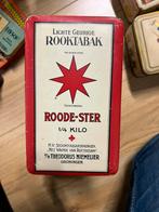 Roode ster tabaksblik, Verzamelen, Blikken, Ophalen of Verzenden, Zo goed als nieuw, Overige