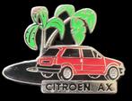 Citroën AX pin rood met palmboom, Verzenden, Nieuw, Transport, Speldje of Pin