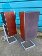 BEOVOX S 45 Bang & Olufsen incl org staanders top vintage, Zo goed als nieuw, 60 tot 120 watt, Front, Rear of Stereo speakers