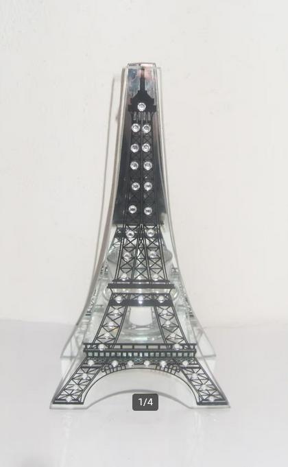 Theelichthouder Eiffeltoren / Decoratieve Eifeltoren, Overige materialen, Ophalen of Verzenden, Zo goed als nieuw, Kandelaar
