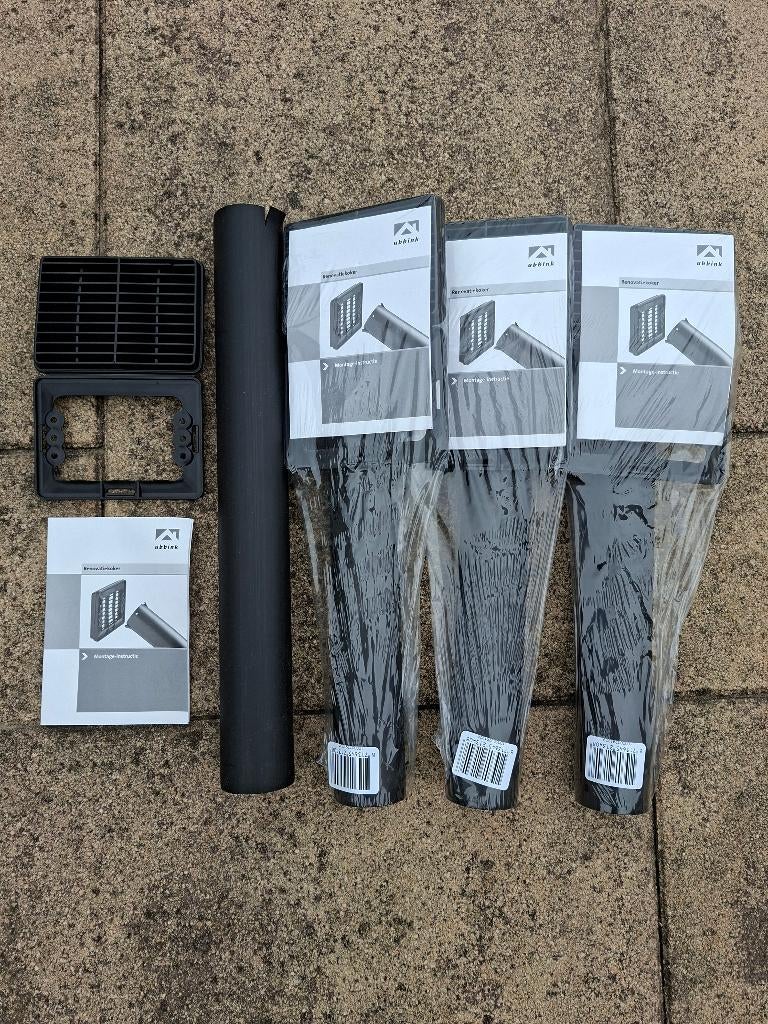 Ubbink VloerVent Renovatiekoker Zwart - 4 stuks, Ophalen, Nieuw, Afzuiger