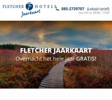 Fletcher hotel jaarkaart, Tickets en Kaartjes, Hotelbonnen, Twee personen, 1 overnachting