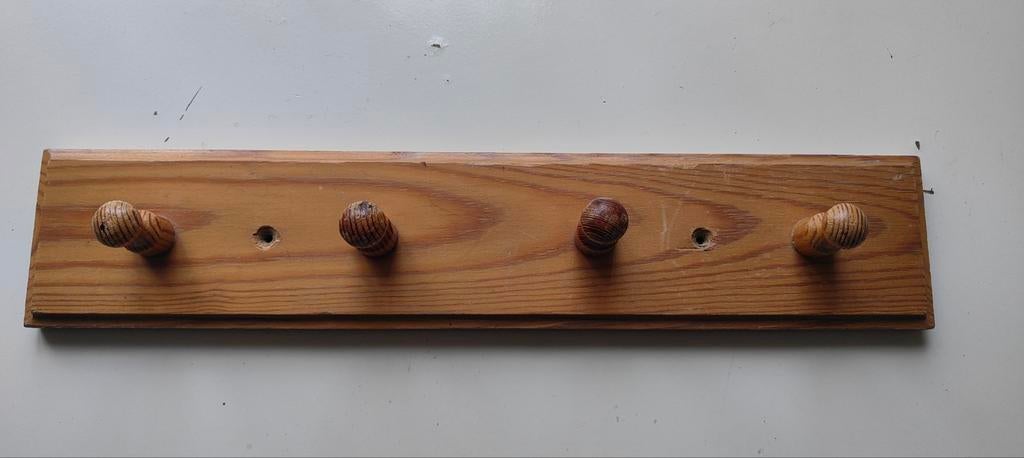 Kapstuk massief, Huis en Inrichting, Woonaccessoires | Kapstokken, Ophalen of Verzenden, Hout, Wandkapstok, Minder dan 100 cm