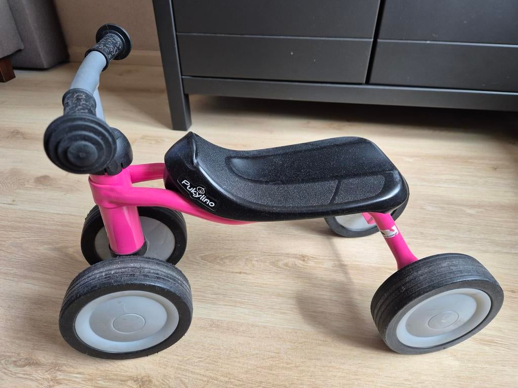 Puky Pukylino oefenfiets met 4 wielen Retro Roze 1+, Ophalen, Gebruikt