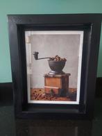 Muurdecoratie: Koffiemolen in Lijst, Minder dan 50 cm, Gebruikt, Ophalen of Verzenden, Foto of Poster