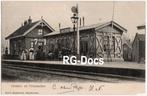 Ansichtkaart Briefkaart Trein Station Giessendam-Hardinxveld, Ophalen of Verzenden, Voor 1920, Gelopen, Zuid-Holland
