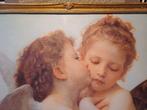 Ingelijste poster First Kiss / Cupido en Psyche, Met lijst, Ophalen of Verzenden, Zo goed als nieuw, A1 t/m A3