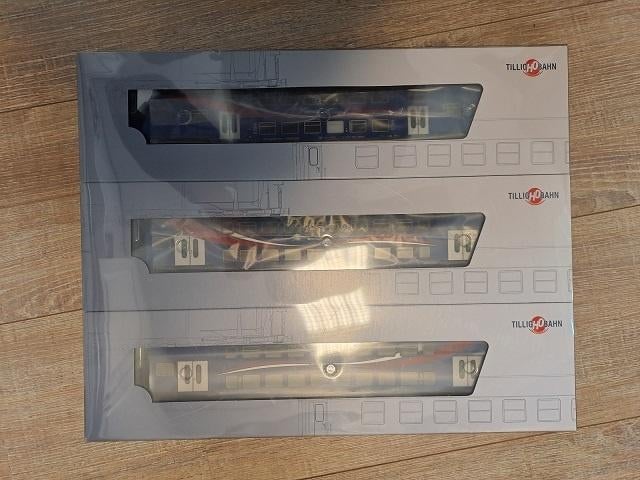 Tillig 502212 3-Dellige Dubbeldekkerswagons, Overige merken, Gelijkstroom of Wisselstroom, Ophalen of Verzenden, Nieuw