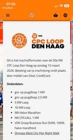 Wave 1 CPC halve marathon, Tickets en Kaartjes, Eén persoon, Overige soorten
