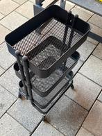 IKEA RÅSKOG Roltafel / Trolley Zwart - Zo goed als nieuw, Ophalen of Verzenden, Zo goed als nieuw
