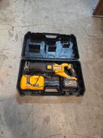 Dewalt  DCS288T2 accu reciprozaag 54v met accu en lader, Gebruikt, Dewalt, ., Ophalen of Verzenden