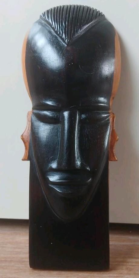 Vintage houten Afrikaans wandmasker., Antiek en Kunst, Kunst | Niet-Westerse kunst, Ophalen of Verzenden