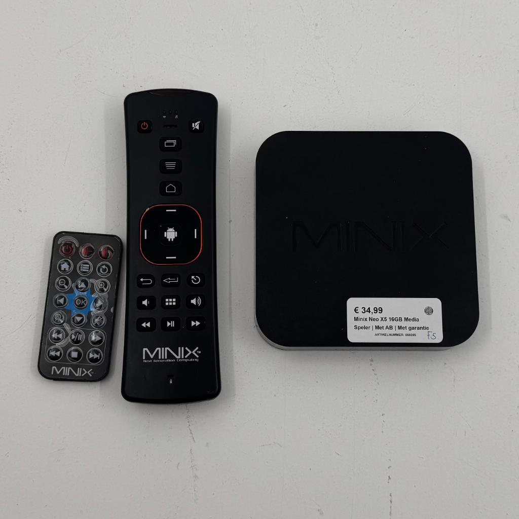 Minix Neo X5 16GB Media Speler | Met AB | Met garantie, Gebruikt, Minder dan 500 GB, Dordrecht@usedproducts.nl, Toulonselaan 72