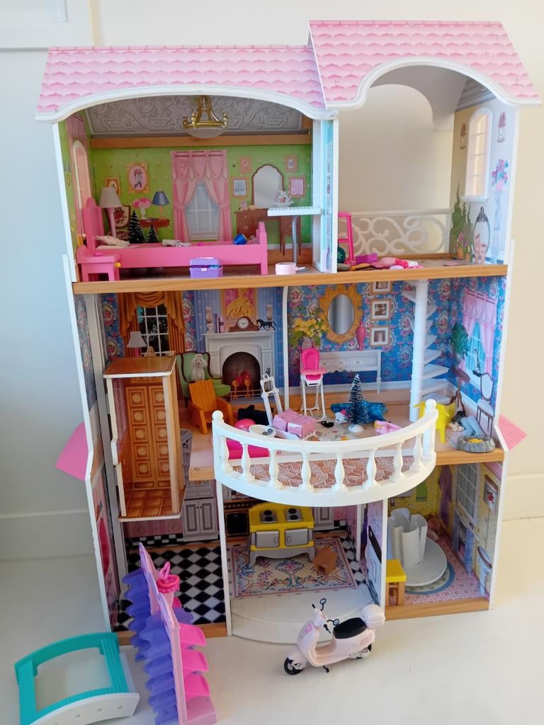 Super mooi Barbiehuis, groot, Ophalen of Verzenden, Zo goed als nieuw