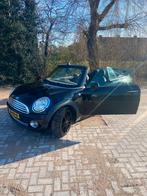 Mini Cabrio 1.6 120pk 2009 Zwart, Auto's, Mini, Zwart, 4 cilinders, Cabriolet, 4 stoelen