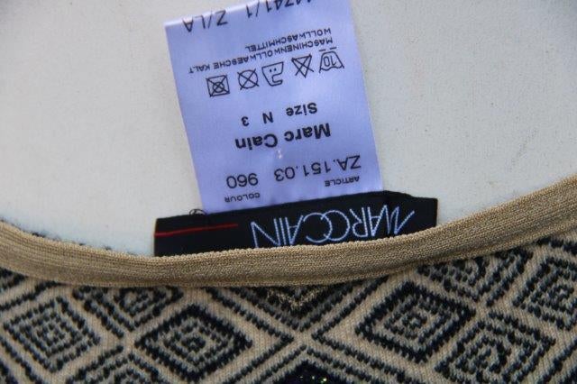 Rok zwart/ beige/ Paars Marccain mt N3 (M-38) Vaste prijs OP, Maat 38/40 (M), Verzenden, Zwart, Zo goed als nieuw