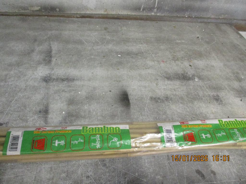 20 ongebruikte bamboe stokken  samen, Ophalen, Nieuw, Overige typen
