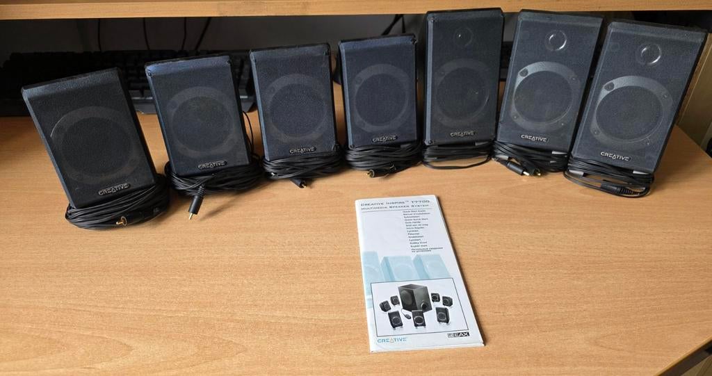 Creative Inspire T7700 7.1 Multimedia Luidsprekersysteem, Computers en Software, Pc speakers, Ophalen, Gebruikt, Overige typen