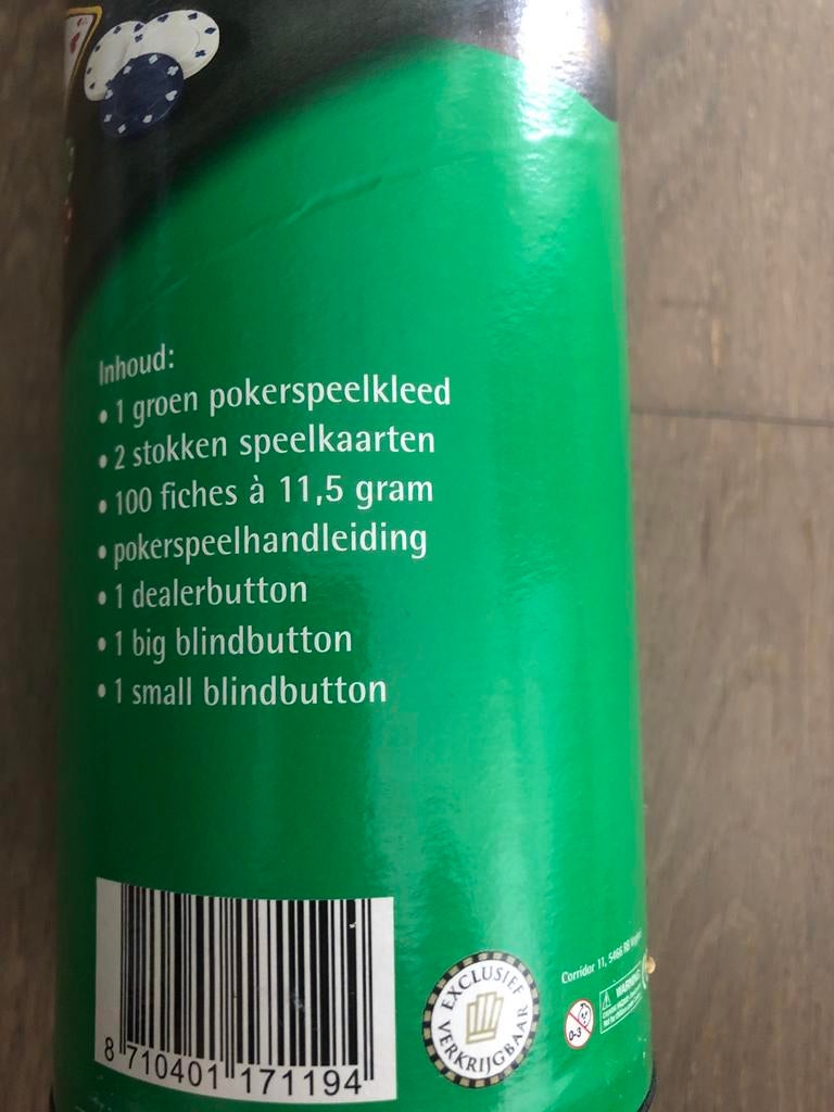 Pokerkoffer met speelkleed en fiches, Hobby en Vrije tijd, Gezelschapsspellen | Overige, Ophalen of Verzenden, Gebruikt