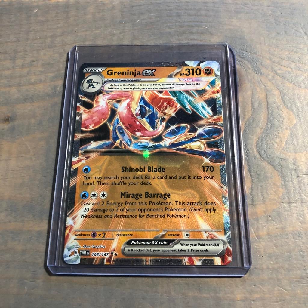 Greninja ex #106, Ophalen of Verzenden, Zo goed als nieuw, Losse kaart, Foil