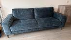 Zeer goede kwaliteit 3-zits blauw bankstel - Rookvrij, Ophalen, Driepersoons, 75 tot 100 cm, Zo goed als nieuw