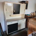 Vintage retro jaren 50/60 keukenkast buffetkast Bruynzeel?, Ophalen, Gebruikt, Brocante La Campagne, 100 tot 150 cm