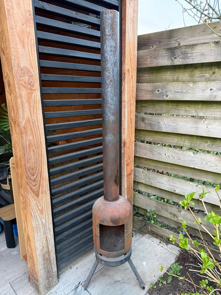 Houtkachel voor buiten, Tuin en Terras, Tuinhaarden, Ophalen of Verzenden, Gebruikt