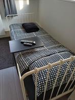 Mooi uitschuifbed ikea met matras, Ophalen, Eenpersoons, Zwart, Hout