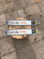 2 nieuwe stihl zaagbladen 40cm met Nieuwe kettings, Ophalen, 1200 watt of meer, Kettingzaag, 70 mm of meer