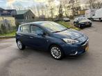 Opel Corsa 1.0T 66KW/90PK 5D 2015 Blauw, Voorwielaandrijving, Lichtsensor, Blauw, Leder en Stof