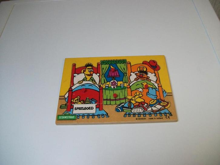 Puzzel Sesamstraat 7 delig, Kinderen en Baby's, Speelgoed | Houten speelgoed, Gebruikt, Ophalen of Verzenden