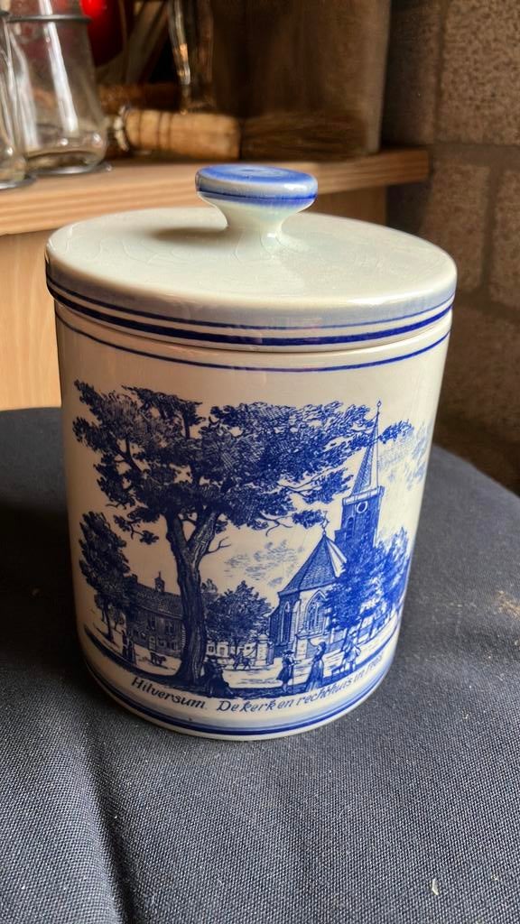 Tabakspot afbeelding Hilversum/NOS, Antiek en Kunst, Antiek | Keramiek en Aardewerk, Ophalen of Verzenden