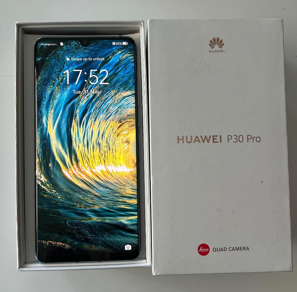 Te koop/ruilen en ZGAN Huawei P30 pro 128gb met Android, Telecommunicatie, Mobiele telefoons | Huawei, Blauw, Ophalen of Verzenden