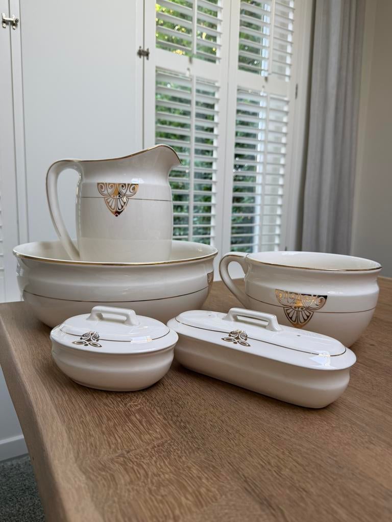 Prachtige lampetset Maastricht gestempeld, Antiek en Kunst, Curiosa en Brocante, Ophalen of Verzenden