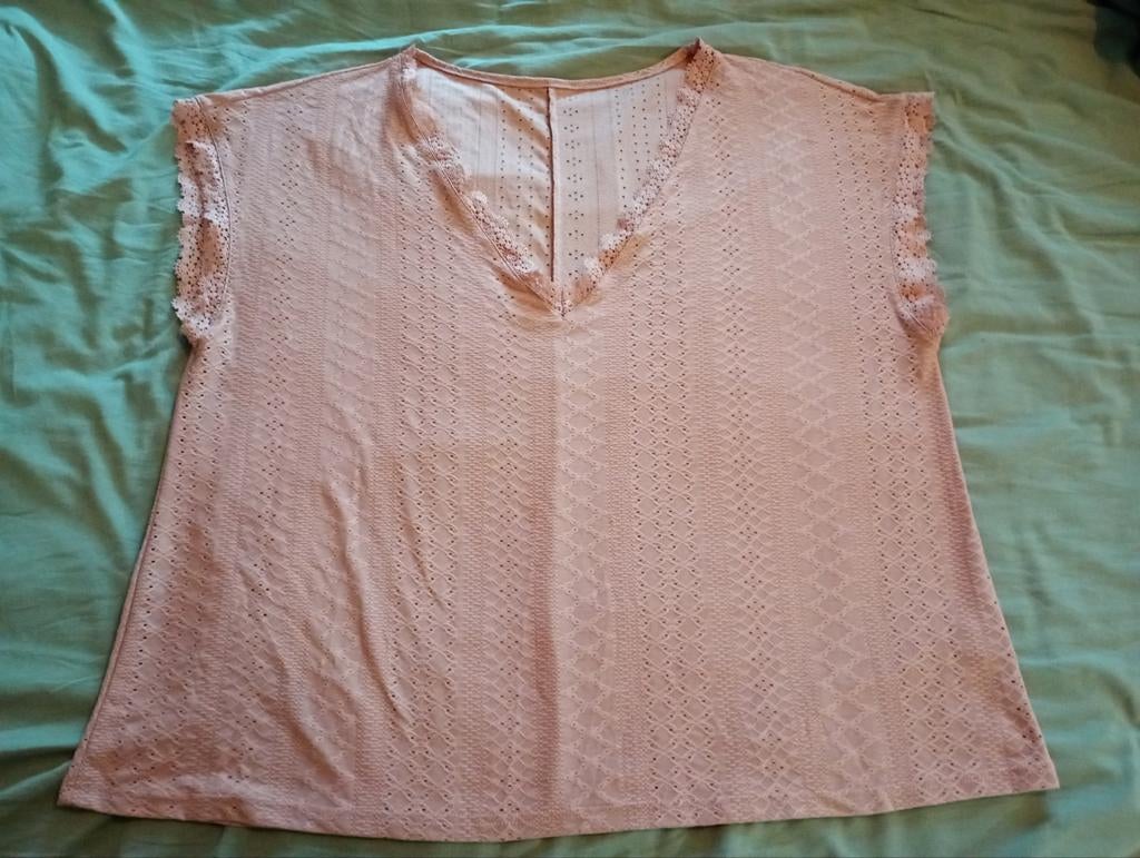 Dames top zacht roos maat xxl, Kleding | Dames, Tops, Ophalen of Verzenden, Zo goed als nieuw, Maat 46/48 (XL) of groter, Zonder mouw