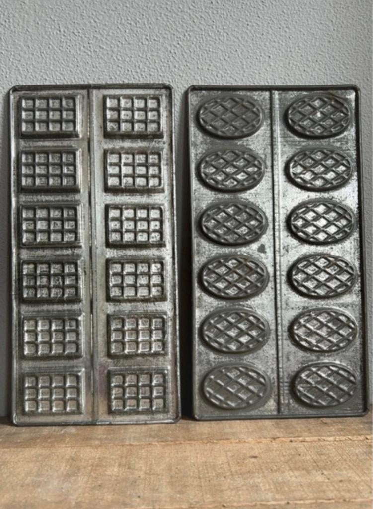 Twee franse wafel / koekjes mallen, Ophalen of Verzenden