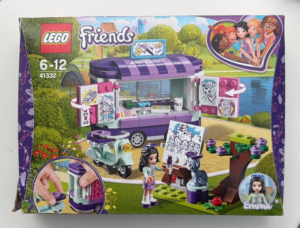 Lego Friends no. 41332: Emma’s kunstkraam, Lego, Friends, Ophalen of Verzenden, Zo goed als nieuw