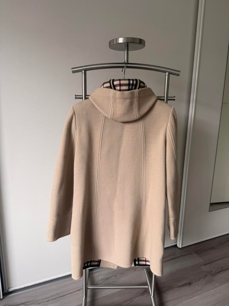 Burberry cape jas / poncho | maat 40 | beige, Ophalen of Verzenden, Zo goed als nieuw, Maat 38/40 (M), Beige