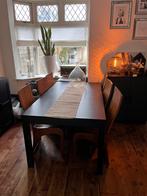 Eethoek meet 6 bamboe stoelen, Ophalen of Verzenden