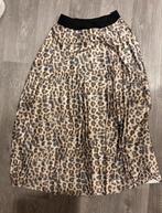 Satijnen beige/grijs panterprint plisse rok, Beige, Ophalen of Verzenden, Zo goed als nieuw, Maat 36 (S)