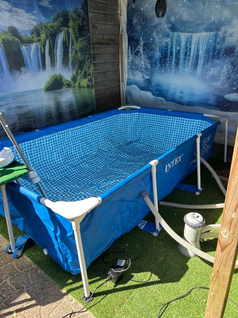 Intex Zwembad 260x160x65 inc.trap plus klein zembad, Tuin en Terras, Zwembaden, Ophalen, 200 tot 300 cm, 80 tot 120 cm, Zo goed als nieuw