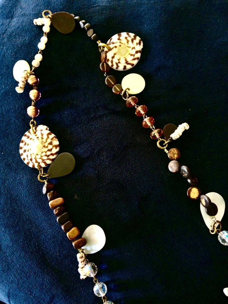 Fiva lange ketting, Sieraden, Tassen en Uiterlijk, Kettingen, Ophalen of Verzenden, Zo goed als nieuw, Overige materialen