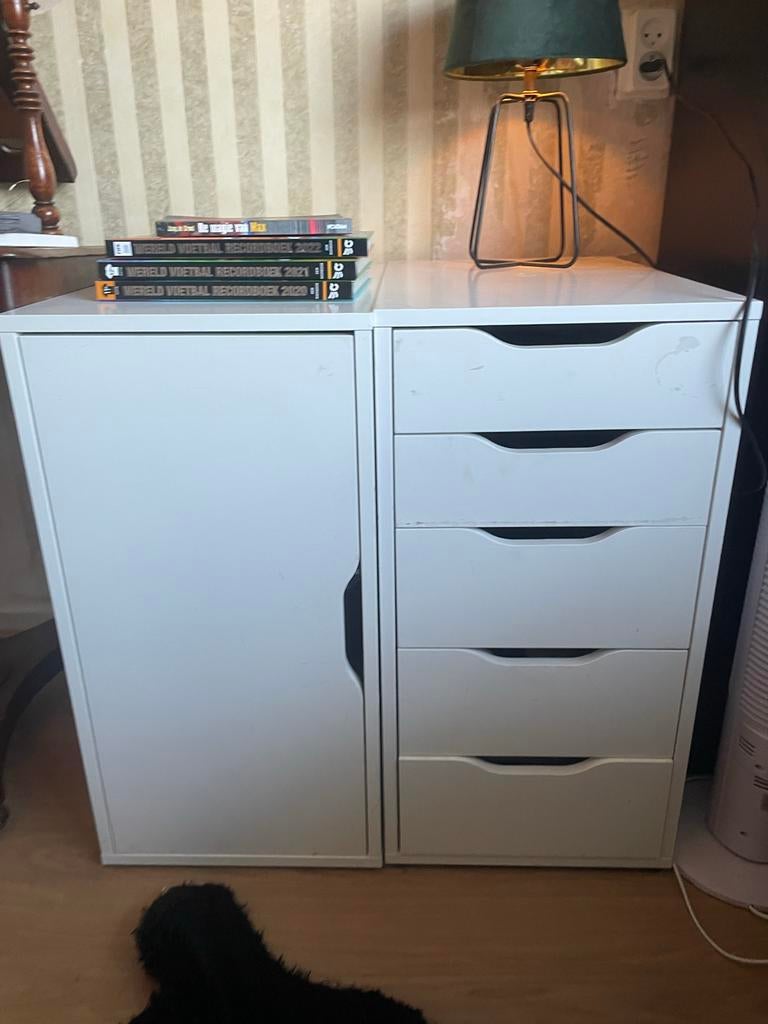 IKEA ALEX Ladeblok en Opbergmeubel Wit 36x70 cm, Huis en Inrichting, Kasten | Dressoirs, Ophalen, Gebruikt, 50 tot 100 cm, Met lade(s)